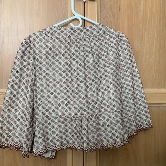 Vintage fully lined embroidery work short jacket - made in India - size 4 - Picture 3 of 4